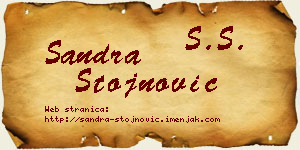 Sandra Stojnović vizit kartica